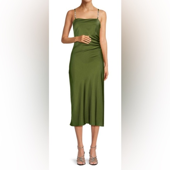Koko & Mason Dresses & Skirts - NEW- KOKO + MASON
Satin Slip Dress. Olive Green. Size X-Large NWOT